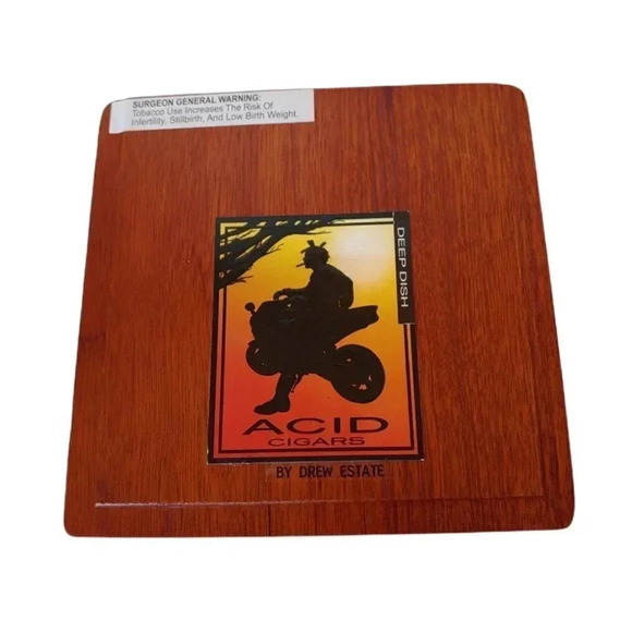 Acid by Drew Estates Deep Dish wooden cigar box, EC - Picture 8 of 8